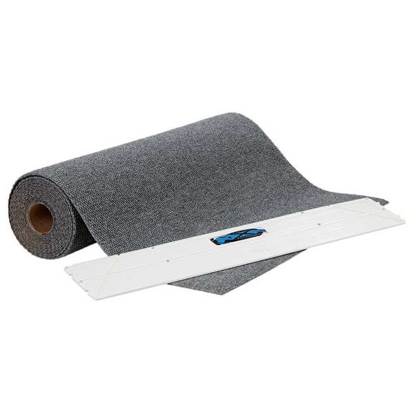 Pig Carpet Protection Mat, Polyester, Gray, 3 ft W x 25 ft L - GRPCP91K-GY