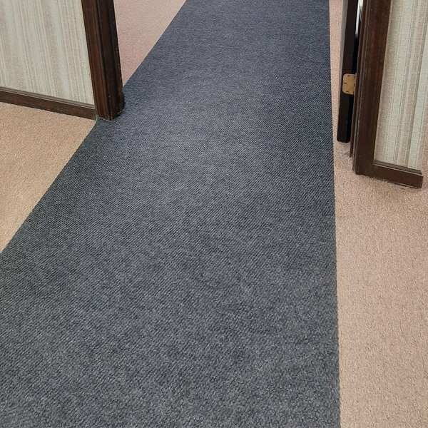 Pig Carpet Protection Mat, Polyester, Gray, 3 ft W x 25 ft L - GRPCP91K-GY