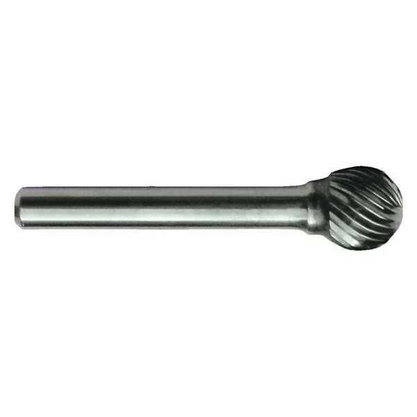 Cle-Line 1/16x1/8 Solid Carbide Shank Standard Cut Carbide SD-40 Cle-Line 1853 Ball Shaped Bur - C17725