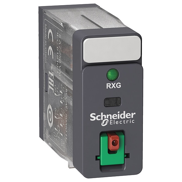 Schneider Electric Relé, 48V de voltaje de bobina de CA, cuadrado, 8 pines, DPDT - RXG22E7