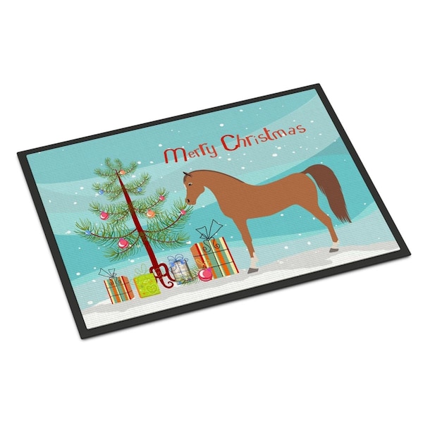 Carolines Treasures Arabian Horse Christmas Indoor or Outdoor Mat, 24 x 36 in. - BB9278JMAT