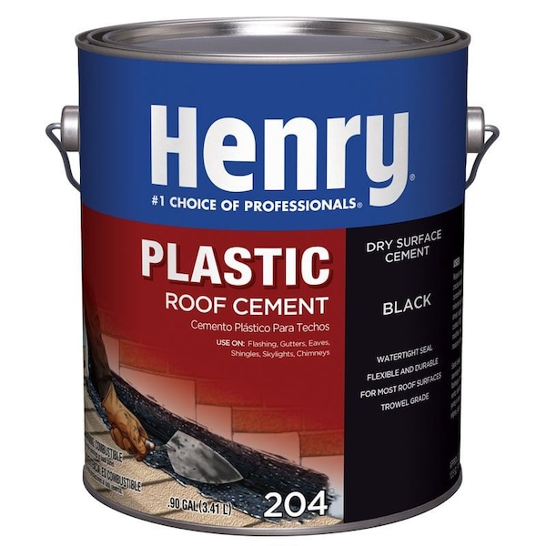 Henry Henry Smooth Black Asphalt Roof Cement 0.9 gal - HE204042