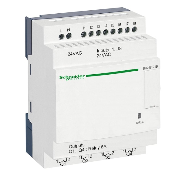 Relevador enchufable Schneider Electric, 24V de voltaje en la bobina de la bobina, sin salida de relevador - SR2E121B
