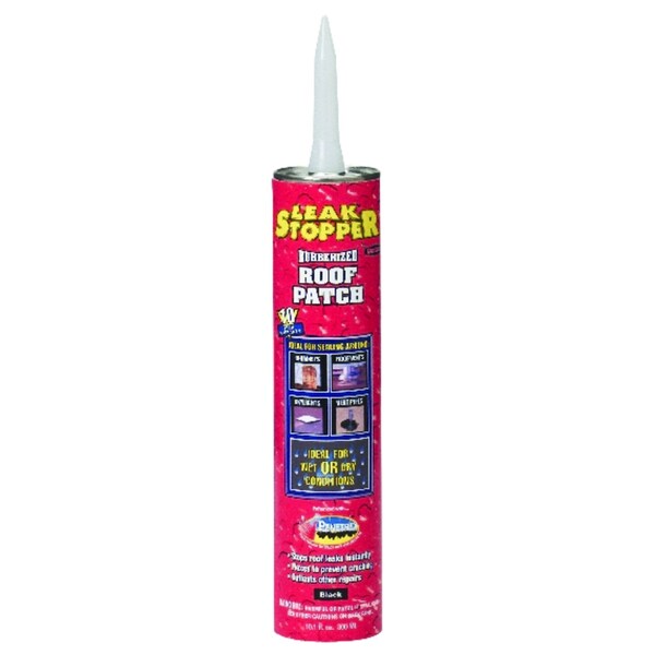 Leak Stopper Leak Stopper Gloss Black Rubber Roof Patch 10.1 oz - 0319-GA