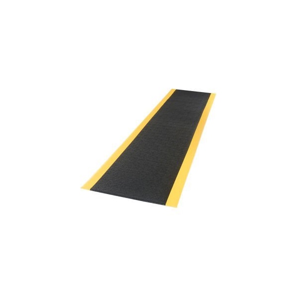 Apache Mills Apache Mills Soft Foot Anti Fatigue Mat 3/8" Thick 3' x 60' Black/Yellow Border - 2026309033X60