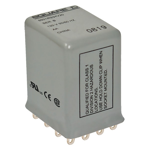 Relevador Square D, 240VAC Voltios de Bobina, 4PDT - 8501RSD34V51