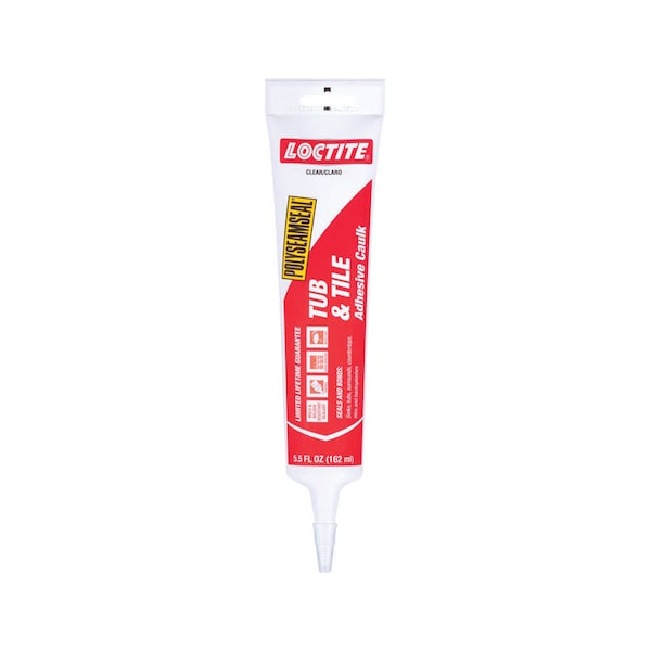Loctite Loctite Polyseamseal Clear Acrylic Latex Tub and Tile Adhesive Caulk 5.5 oz - 2138419