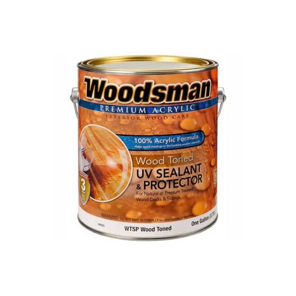 General Paint Woodsman Clear 100% Acrylic Latex Wood Sealer & Protector, Toned, Gallon - - 149323