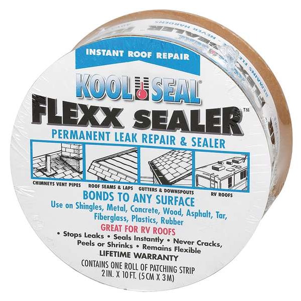 Kool Seal Leak Repair & Sealer Roll, 2 in x 10 ft, Roll, Gray, Flexx Sealer - KS0018110-99