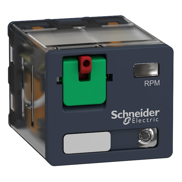 Schneider Electric Relé de enchufe de potencia, 15 A, 3 CO, con LE, 24V CA Volts de bobina, 3 C/O - RPM32B7