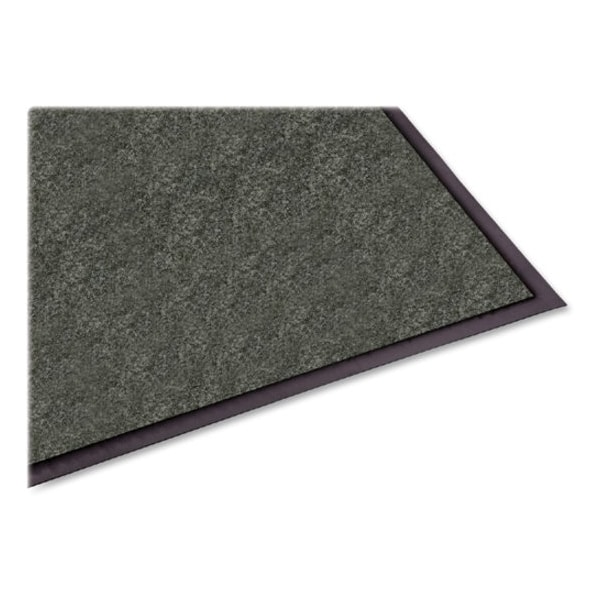 Genuine Joe Dual-Rib Indoor Wiper Mats, Charcoal (or Charcoal Gray), 36" W x 60" L - GJO55351