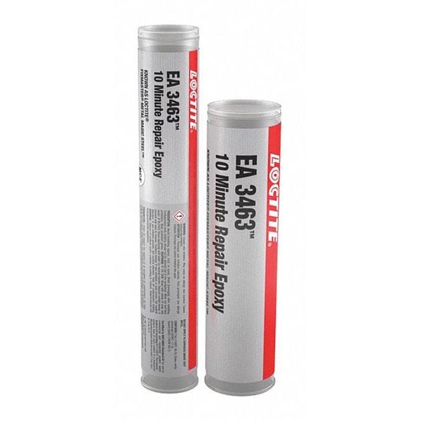 Loctite Putty, Metal Repair, 4 oz Stick, EA 3463, 10 Minute Repair Epoxy - 209681