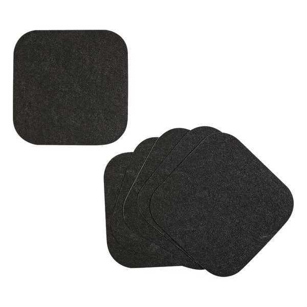 Pig Drip Pad, Polypropylene, 1/8 in Thick, Black, 9 in W x 9 in L - GRP7005-BK