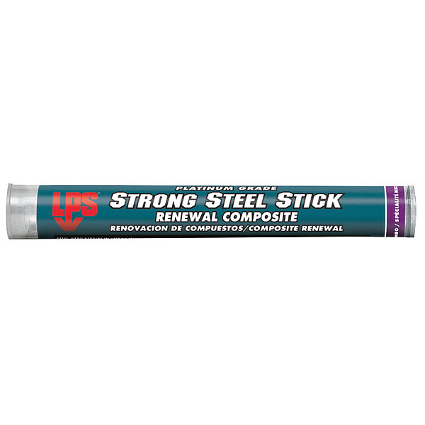 Lps Putty, 4 oz Container Size, Tube, Strong Steel, Dark Gray - 60159