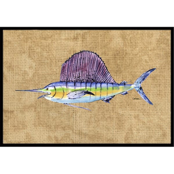 Carolines Treasures 24 x 36 In. Swordfish Indoor or Outdoor Mat - 8813JMAT