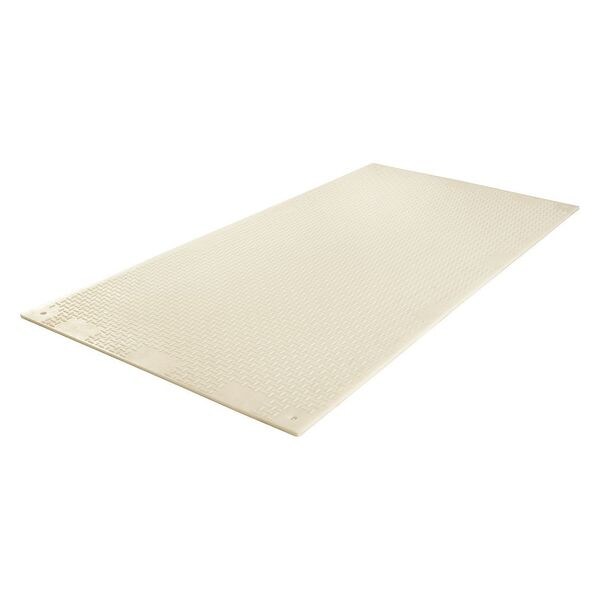 Checkers Ground Protection Mat, 18/25 in Thickness, High Density Polyethylene, Clear - CV48S1