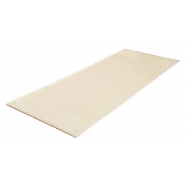 Checkers Ground Protection Mat, 18/25 in Thickness, High Density Polyethylene, Clear - CV48S1