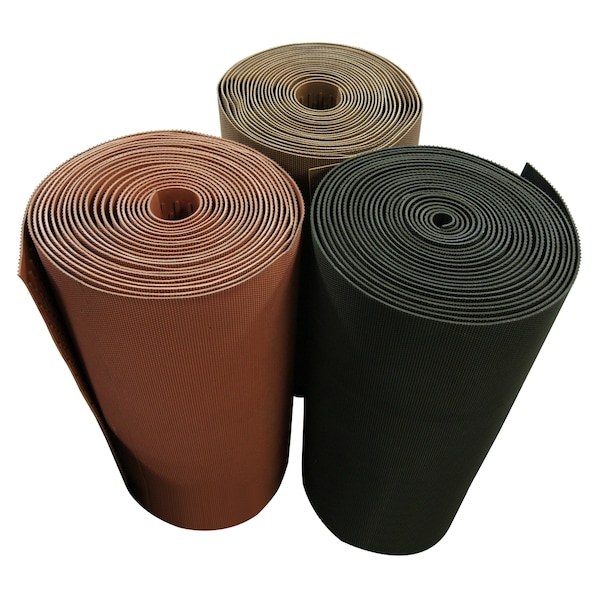 Rubber-Cal "Safe-Grip" Slip-Resistant Traction Mats - 1/4 in x 34 in x 8 ft - Red Rubber Runner - 03-161