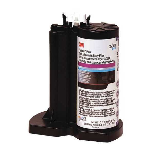 3M Plus Body Filler, 276 ml, Cartridge, Blue, Green - 05863
