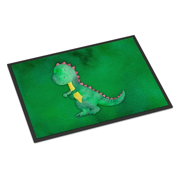 Carolines Treasures 24 x 36 in. Tyrannosaurus Rex Watercolor Indoor or Outdoor Mat - BB7401JMAT