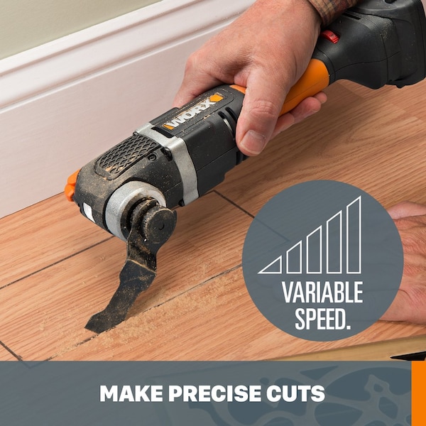 Worx 20V Power Share Sonicrafter Cordless Oscillating Multi-Tool, Tool Only - WX696L.9