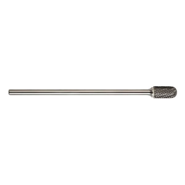 Magnum Carbide Burr, Extra Long Shank, Series 7000CX, Radius, 12 Head Dia, 1 Length of Cut, Cylindrical - 7CX132SC