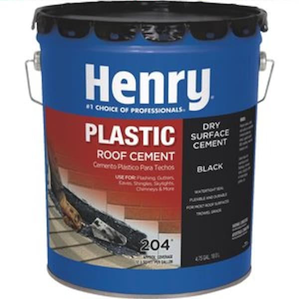 Henry Henry Smooth Black Asphalt Roof Cement 4-3/4 gal - HE204071