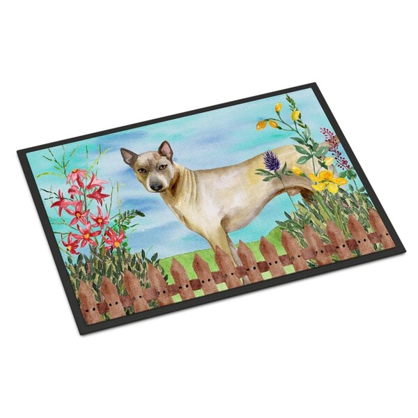 Carolines Treasures Thai Ridgeback Spring Indoor or Outdoor Mat - 24 x 36 in. - CK1242JMAT