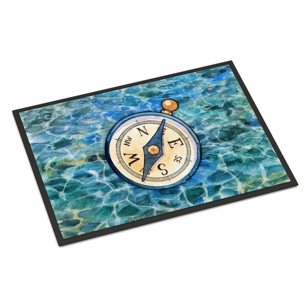Carolines Treasures 18 x 27 in. Compass Indoor or Outdoor Mat - BB5347MAT