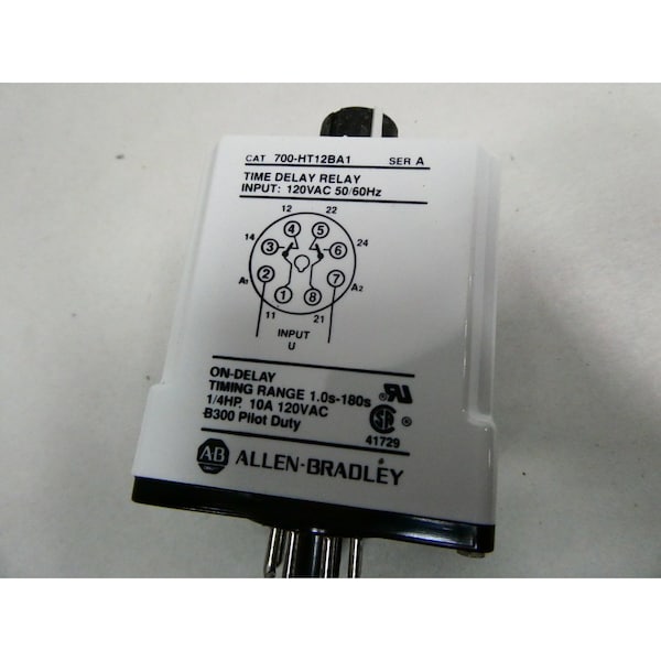 Relevador de retardo de tiempo de 120V-CA - 700-HT12BA1 de Allen Bradley