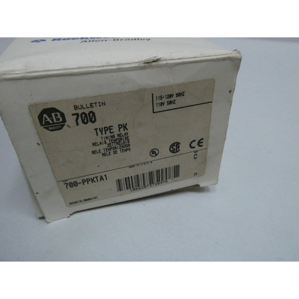 Relevador de tiempo Allen Bradley 115-120V-CA - Relé retardado - 700-PPKTA1