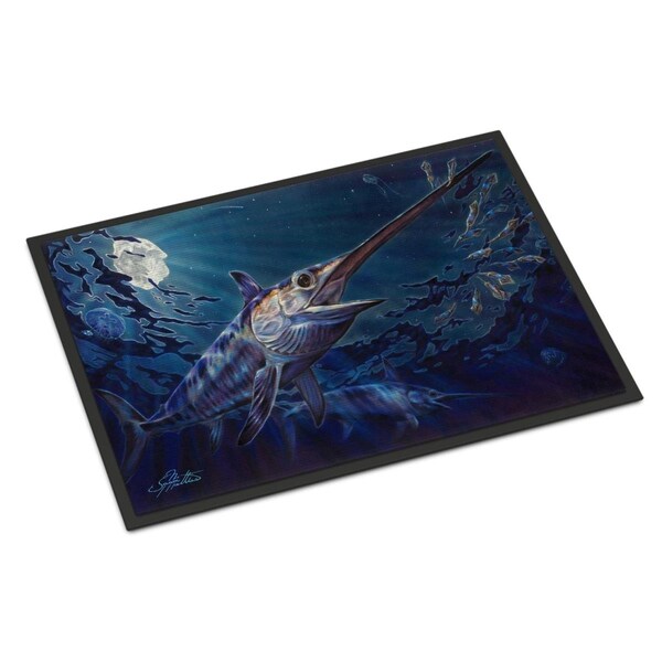 Carolines Treasures 18 x 27 in. Prince Of Darkness Swordfish Indoor or Outdoor Mat - JMA2006MAT