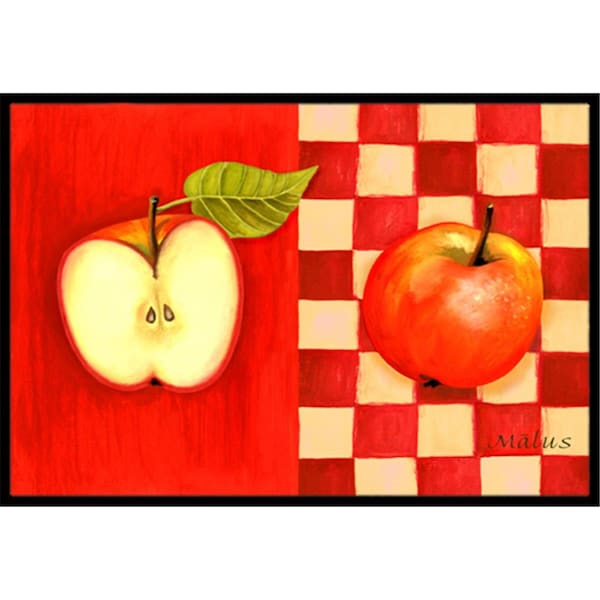 Carolines Treasures Apple by Ute Nuhn Indoor or Outdoor Mat- 18 x 27 - WHW0122MAT