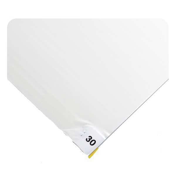 Wearwell Clean Room Mat, 60 Sheets, 18x45in, PK4 - 095.18X45WH-CS60