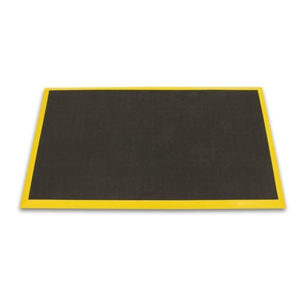 Ergomat Ergomat Bubble Down 2ft x 2ft Anti-Fatigue Floor Mat with 2in Yellow Bevels - BDB0202-YB