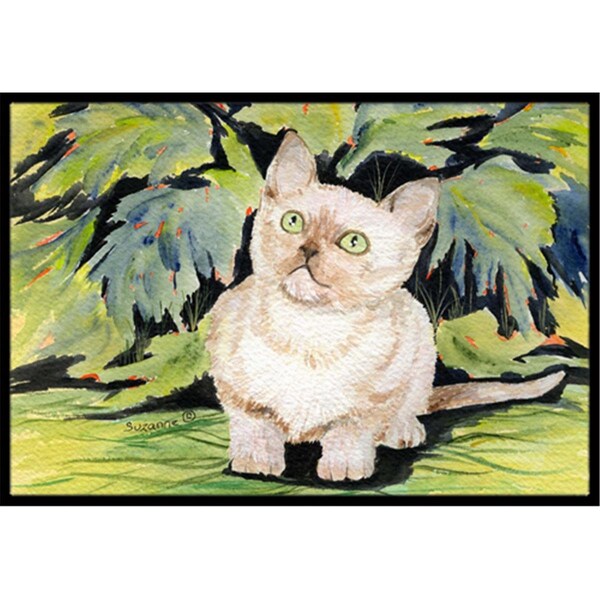 Carolines Treasures Cat - Burmese Doormat - 24 x 36 in. - SS8265JMAT
