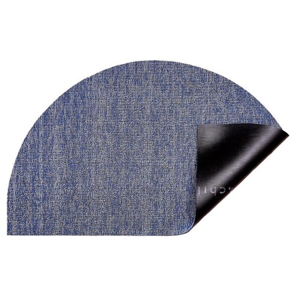 Chilewich Chilewich 21 in. W X 36 in. L Blue Welcome Polyester/Vinyl Door Mat - 200705-008