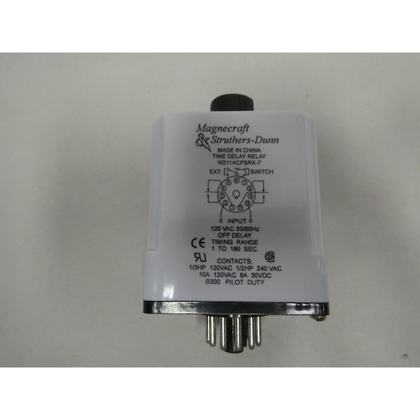 Magnecraft 1-180SEG 120V-CA RELÉ DE RETARDO DE TIEMPO - W211ACPSRX-7