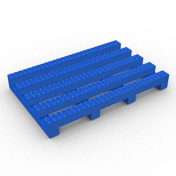Durable Corp Industrial, Oil/Acid/Chemical Resistant Matting 4'x33' Blue - VYN4X33BLU