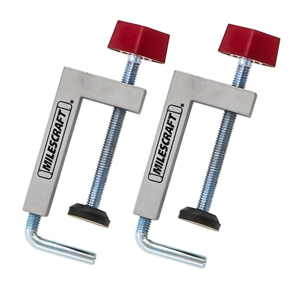 Milescraft Fence Clamp Kit 100 Set - 90° Corner Clamp Assembly Squares and Fence Clamp Bundle, 6-Pieces - 7350