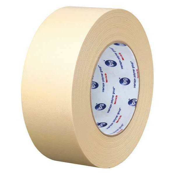 Intertape Tape, 3.78" W x 54.8" L, Natural, Natural/Synthetic Rubber Adhesive, 12 PK - 519