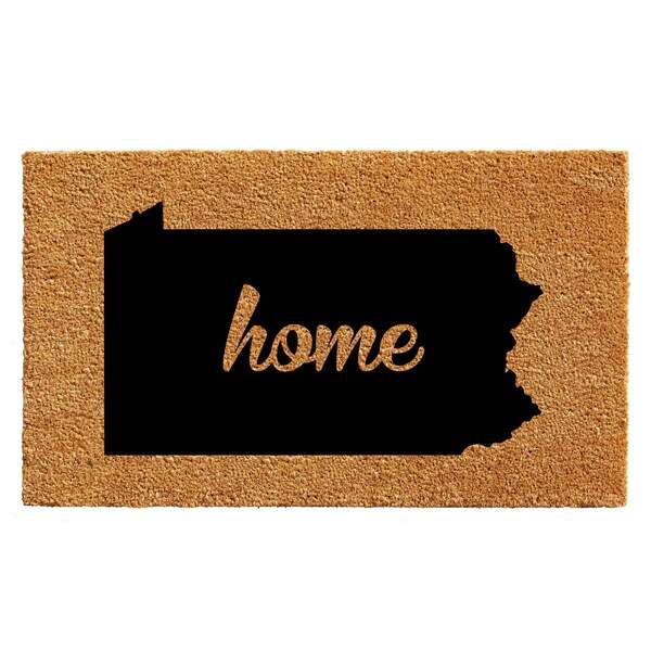 Calloway Mills Entrance Mat, Coir, Natural, Black - 105402436