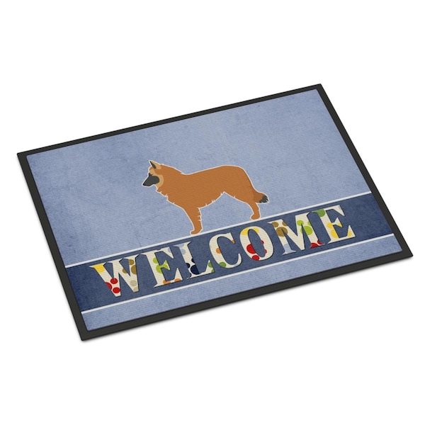 Carolines Treasures 18 x 27 in. Belgian Shepherd Welcome Indoor or Outdoor Mat - BB5565MAT