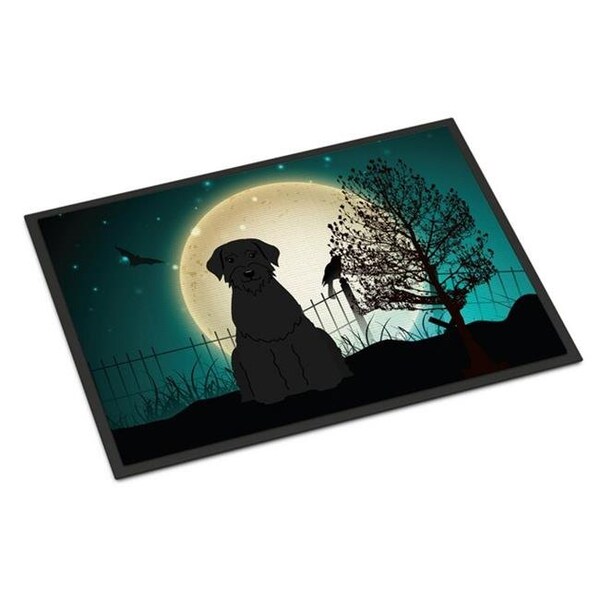 Carolines Treasures Carolines Treasures BB2256MAT Halloween Scary Giant Schnauzer Indoor or Outdoor Mat; 18 x 0.25 x 27 in. - BB2256MAT