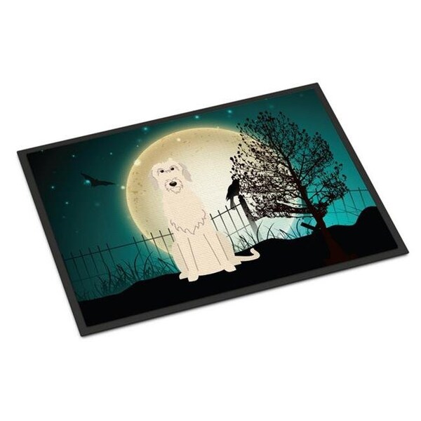 Carolines Treasures Carolines Treasures BB2255JMAT Halloween Scary Irish Wolfhound Indoor or Outdoor Mat; 24 x 0.25 x 36 in. - BB2255JMAT
