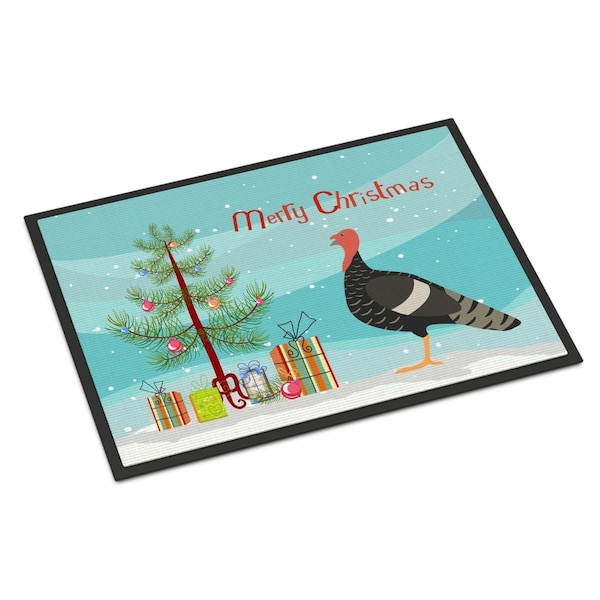 Carolines Treasures Marragansett Turkey Christmas Indoor or Outdoor Mat, 18 x 27 in. - BB9354MAT