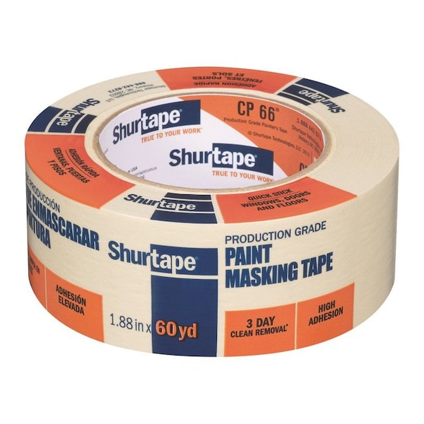Caremail Shurtape CP 66 1.88 in. W X 60 yd L Beige High Strength Painter's Tape 1 pk - 212293