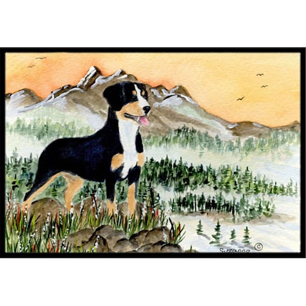 Carolines Treasures 18 x 27 in. Entlebucher Mountain Dog Indoor Outdoor Doormat - SS8119MAT