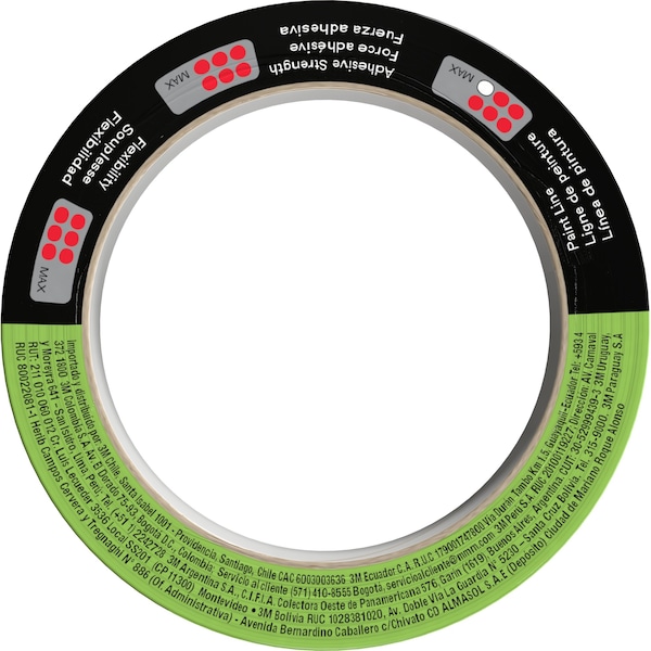 3M Automotive Performance Masking Tape, 18 mm x 32 m, 6/Case, 6PK - 3431SRP