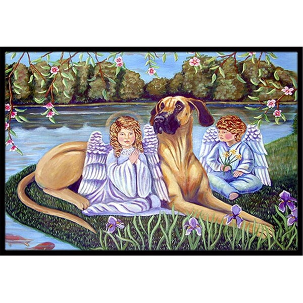 Carolines Treasures 24 x 36 in. Angels With Great Dane Indoor Or Outdoor Doormat - 7507JMAT